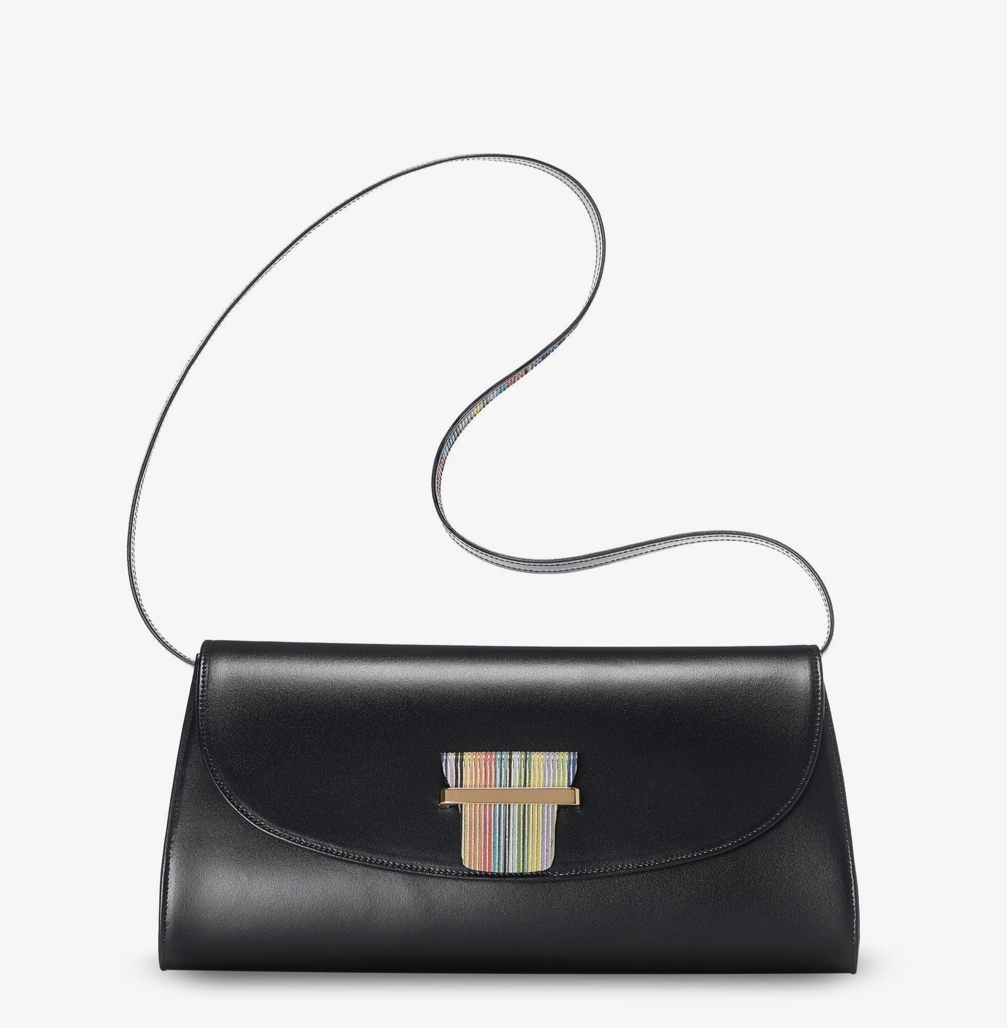 ESME LEATHER CLUTCH - MATTE BLACK - NOTTEVERA product image