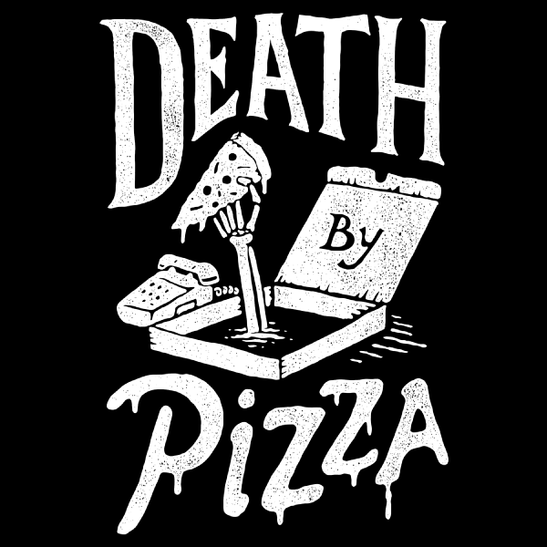 Death By Pizza' Shirt | Where Goth Meets Dad Jokes | Wicked Clothes