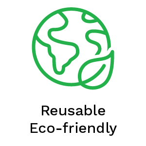 eco-friendly icon - green world and leaf graphic