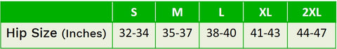 women's pad panties size chart