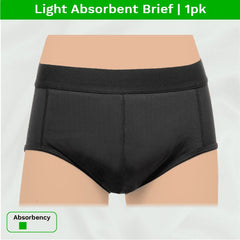 Men's Reusable Incontinence Underwear, Light Absorbent Sport Brief, 3+1  Free 4pk, zorbies.com