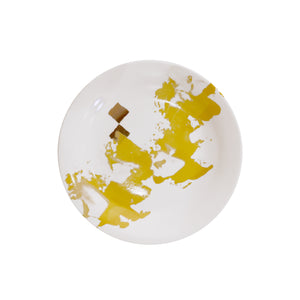 
                  
                    gold dot with painted design ceramic plate
                  
                