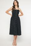 Clara Black Midi Dress