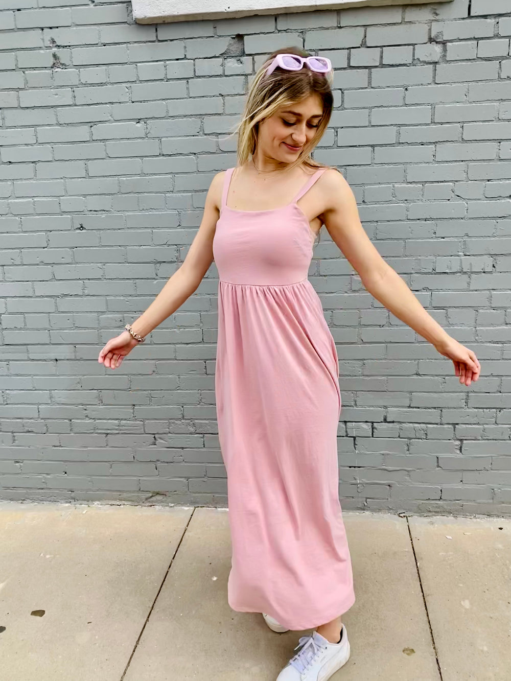 Elle Strapless Pink Dress ELAN