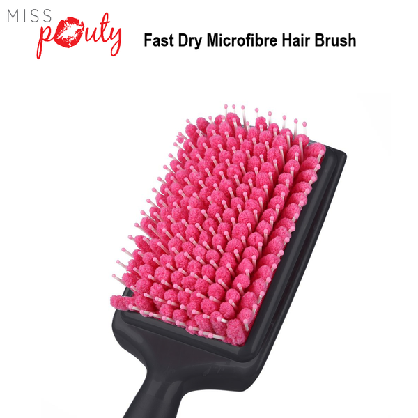 Miss Pouty Large Microfibre Quick Dry Hair Brush 2