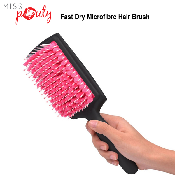 Miss Pouty Large Microfibre Quick Dry Hair Brush 1
