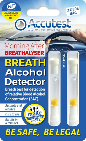 Accutest Alcohol Disposable Breathalyser (Twin pack) 0
