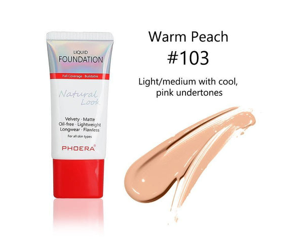 Phoera Liquid Foundation Tube Packaging 7