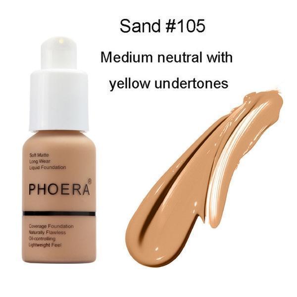 Phoera Flawless Matte Liquid Foundation - (SOME SHADES ON BACK ORDER - SEE DESCRIPTION) 12