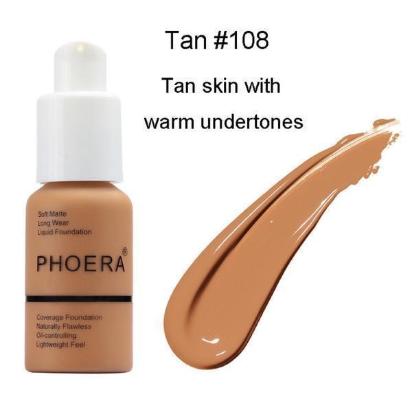 Phoera Flawless Matte Liquid Foundation - (SOME SHADES ON BACK ORDER - SEE DESCRIPTION) 15