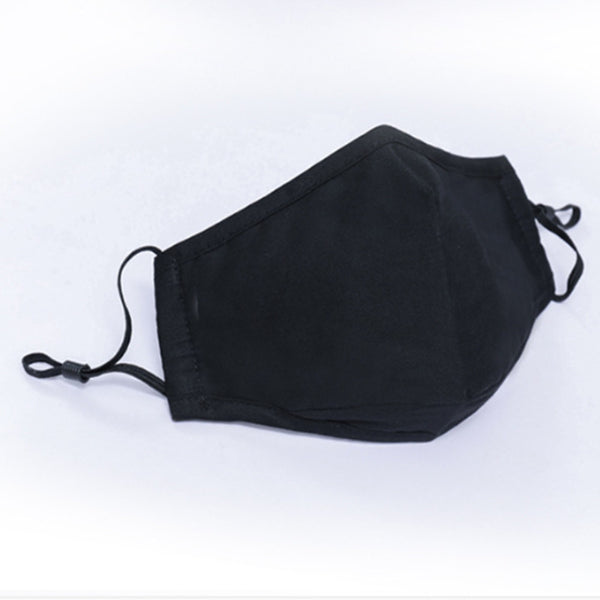 Generise Reusable Adjustable Face Mask with Filter Pocket and PM 2.5 Filter- Unisex- Black 0