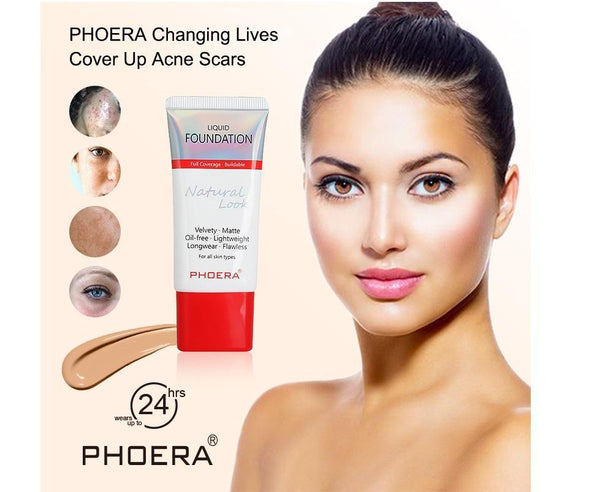 Phoera Liquid Foundation Tube Packaging 2