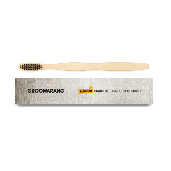 Groomarang Infusion Charcoal Bamboo Toothbrush 0