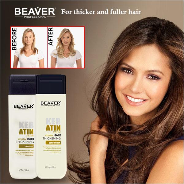 Beaver Keratin Hair Thickening Shampoo 200ml 1