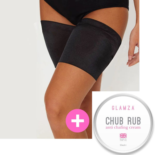 Glamza Chub Rub Anti Chafing Thigh Bands & Cream 50g 0