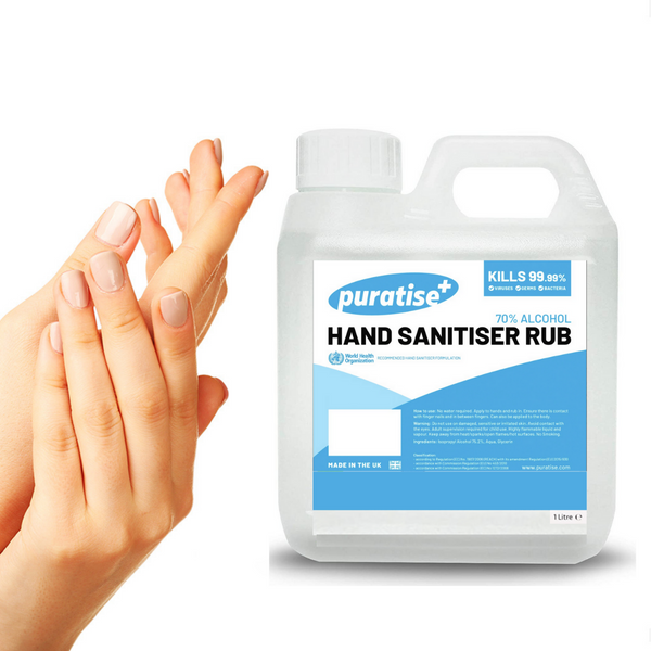 Puratise 1 Litre Hand Sanitiser Rub 1