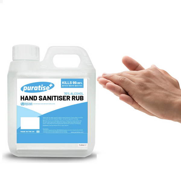 Puratise 1 Litre Hand Sanitiser Rub 2