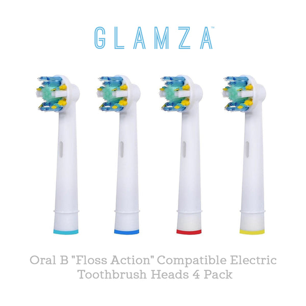 Oral B Floss Action Compatible Electric Toothbrush Heads 4 Pack 1