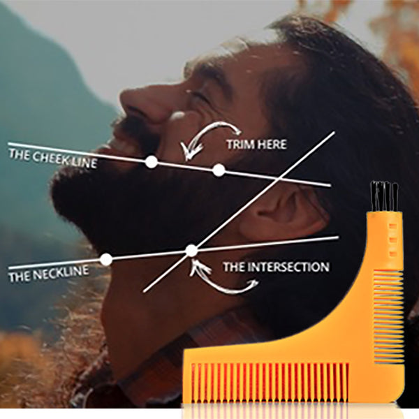 Groomarang Beard Shaping & Styling Template Comb 4