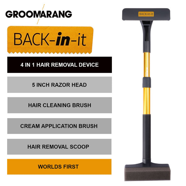 Groomarang Back In It  Back and Body Hair Removal Device- BACK SHAVER 2