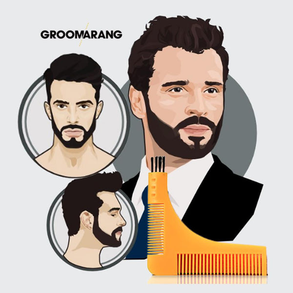 Groomarang Beard Shaping & Styling Template Comb 3