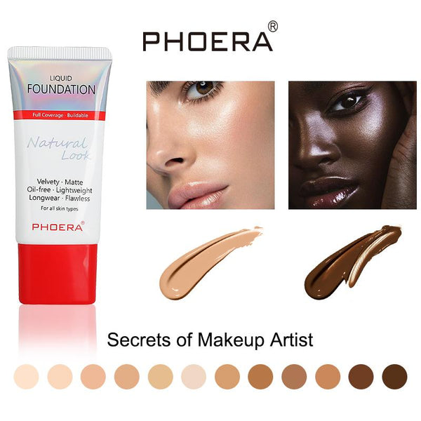 Phoera Liquid Foundation Tube Packaging 4