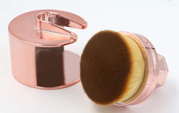 Glamza Rose Gold Plated O Circle Powder Foundation Brush 1