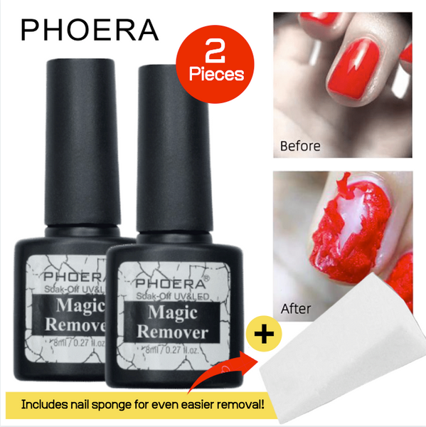 Phoera Magic Remover x2 + 1 Nail Sponge 0