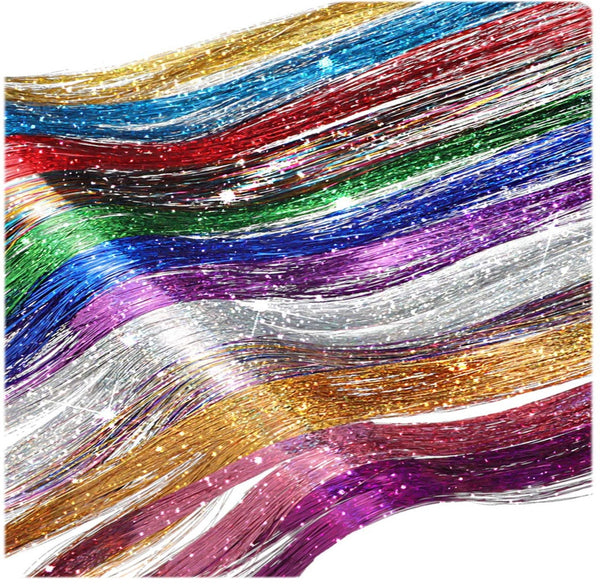 Glamza Sparkling Hair Tinsel - 9 Bright Colours to Choose From! 0