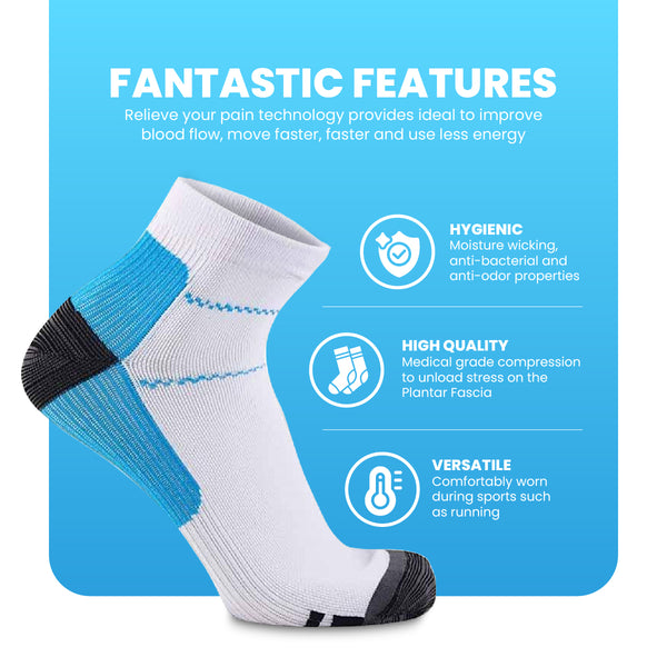 Pain Relief Plantar Compression Ankles Socks 1