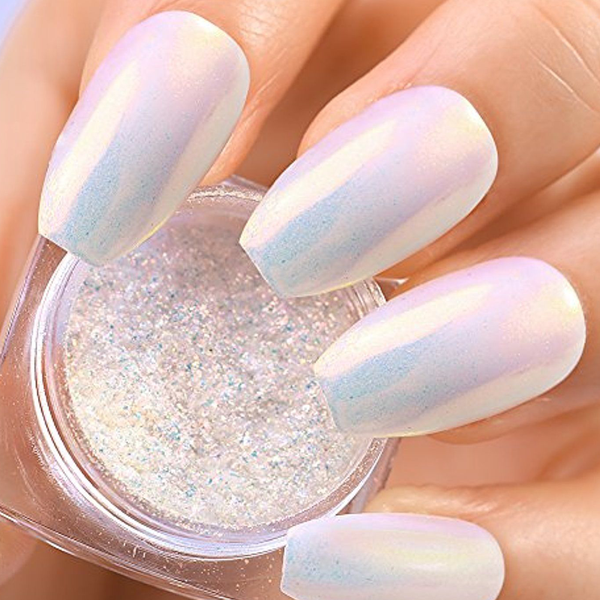 Glamza Mermaid Nail Powder With Applicator Brush 0