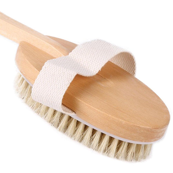 Glamza Pro Long Handle Dry Skin Body Brush 5