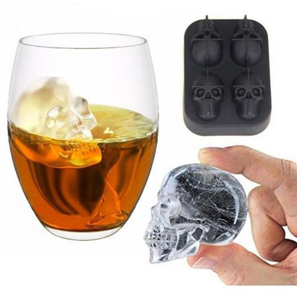 3D Silicone Skull Shape Ice Cube Trays 1