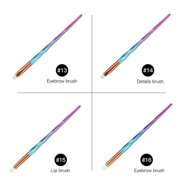 20pc Diamond Make Up Brush Sets - 2 Colour Choices 6