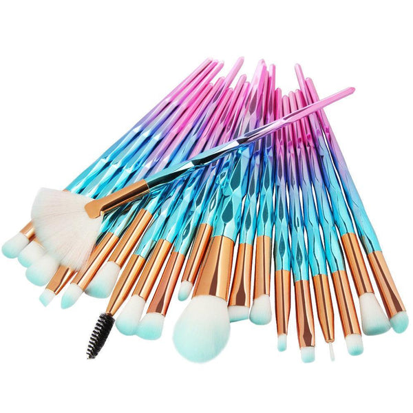 20pc Diamond Make Up Brush Sets - 2 Colour Choices 0