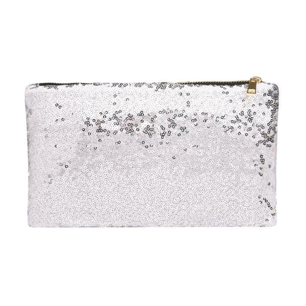 Glamza Dazzling Sequin Hand and Makeup Bag 2