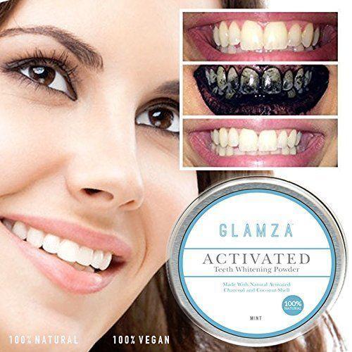 Glamza Teeth Whitening Charcoal 50g 2