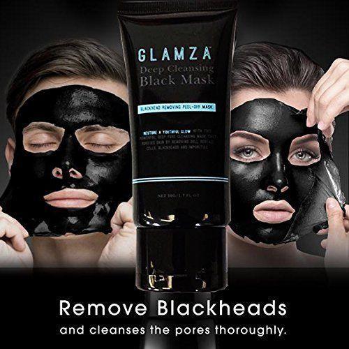 GLAMZA Deep Cleansing Black Mask - Blackhead Removing Peel off Mask 50g 5