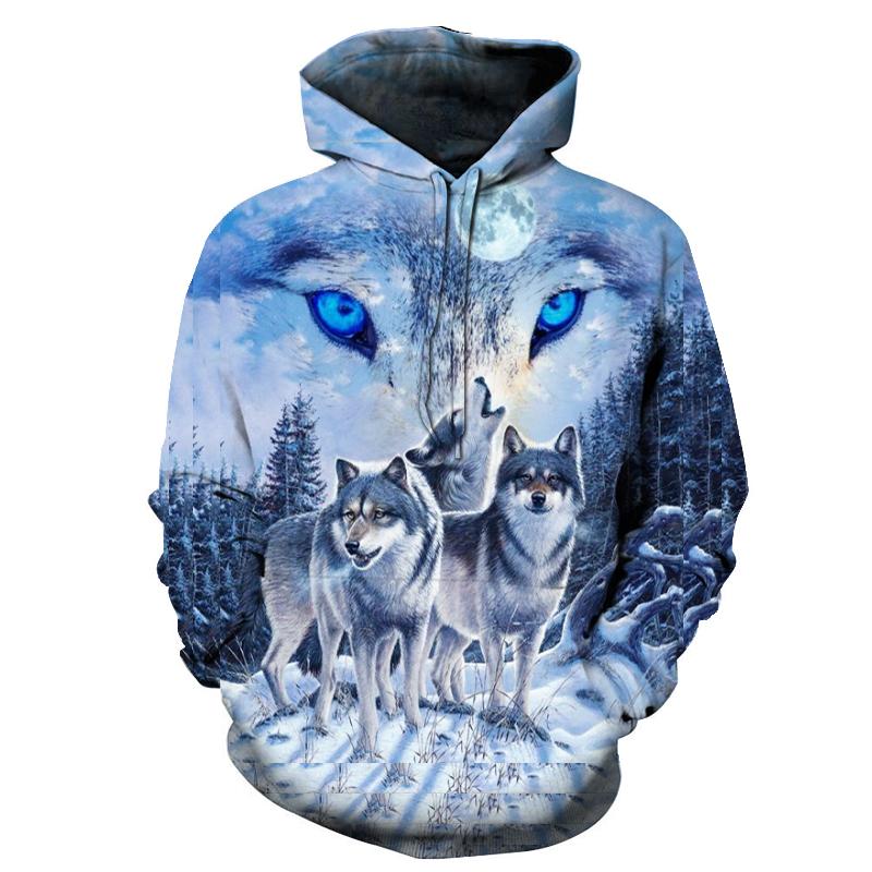 Blue Wolf Native American All Over Hoodie no link – Powwow Store