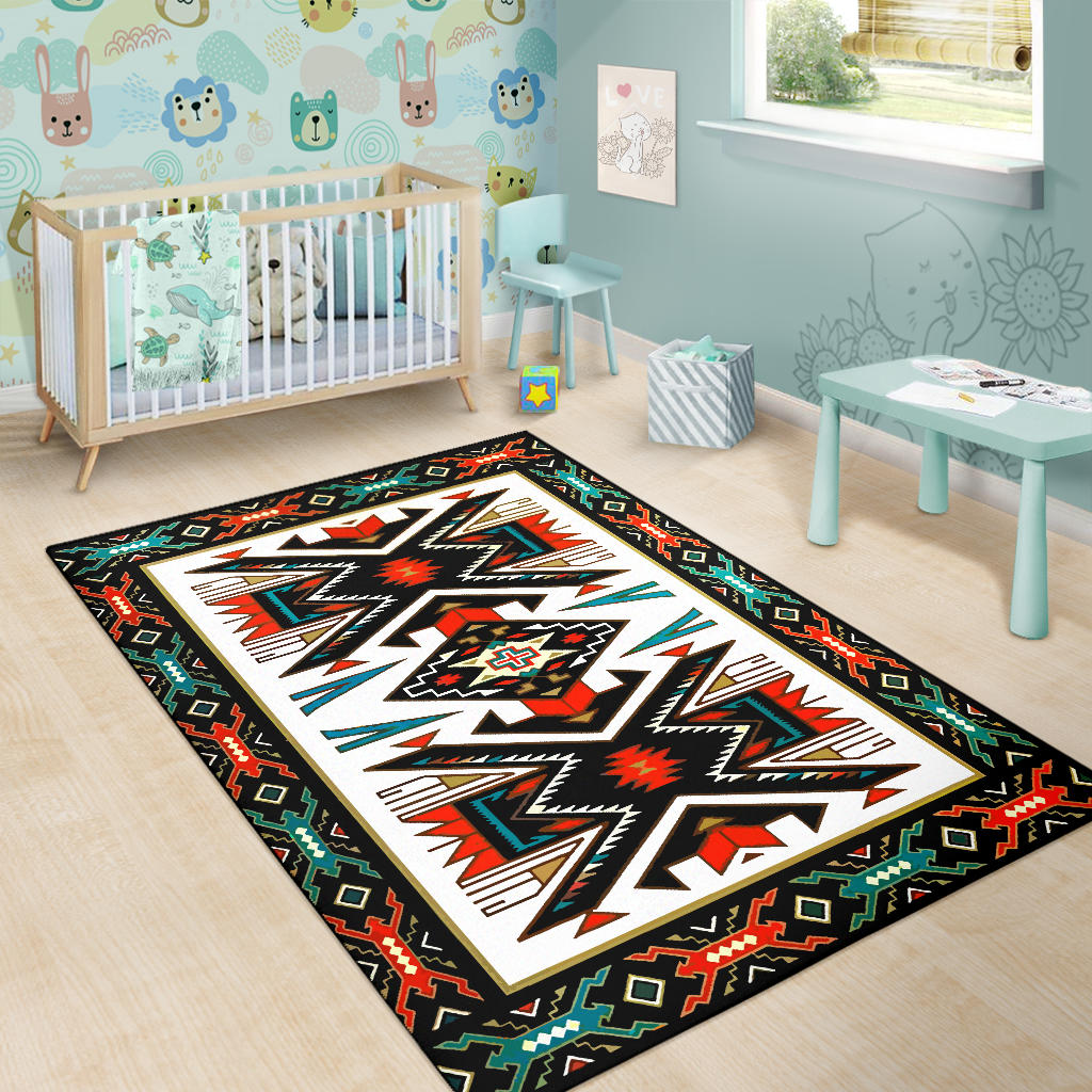 GB-NAT00049-RUG01 Tribal Colorful Pattern Native American Area Rug ...