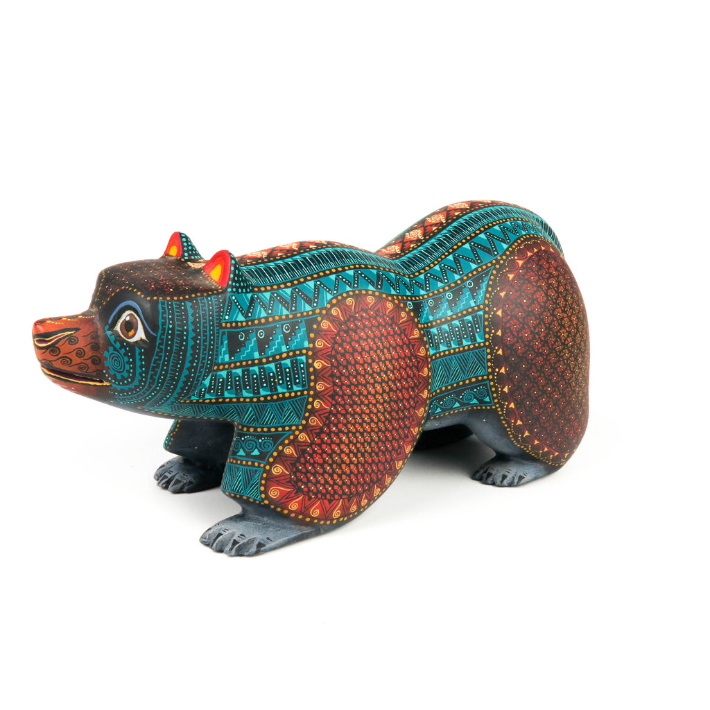 Bear - Oaxacan Alebrije Wood Carving- Nestor Melchor – Viva Mexico ...