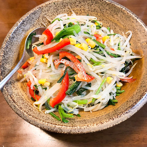 レシピ：ゆで野菜とマロニーのサラダ