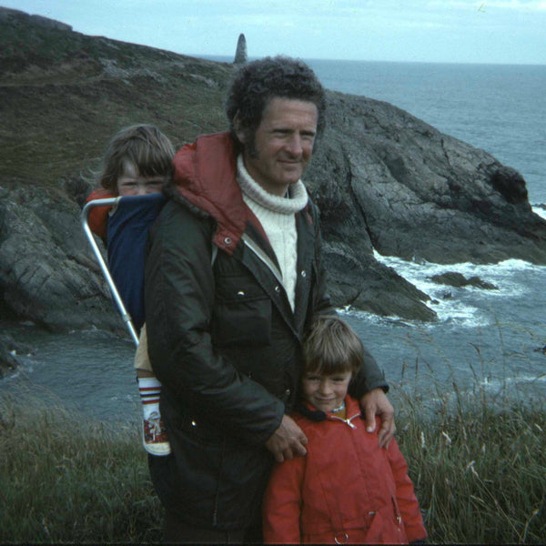 Jeweller Deborah Beck with her father, a biologist