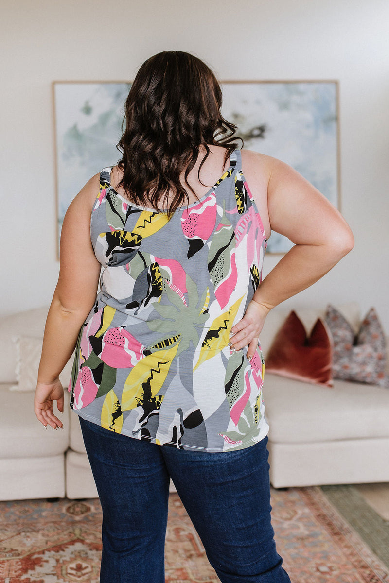 Work of Art Floral Tank