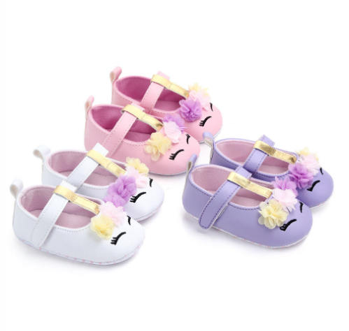 unicorn baby moccasins