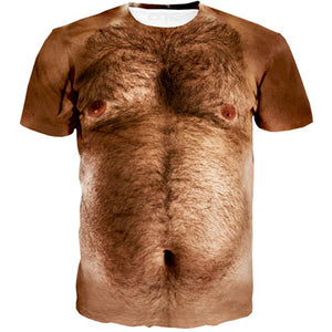 hairy man chest hoodie