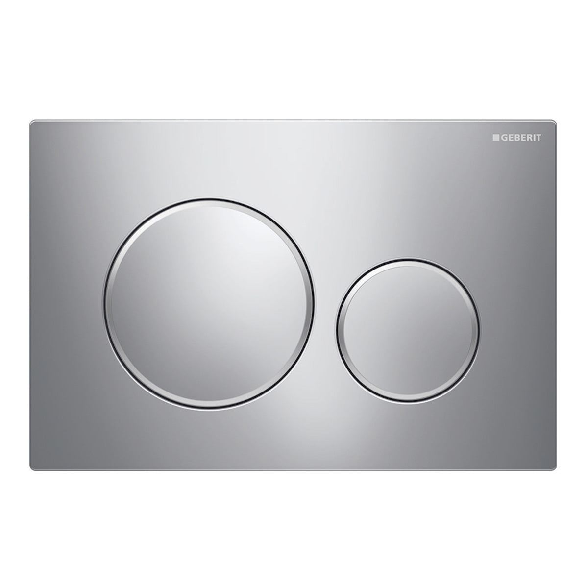 Geberit Sigma20 Dual Flush Button & Access Plate, Chrome Matte with Chrome Trim Design