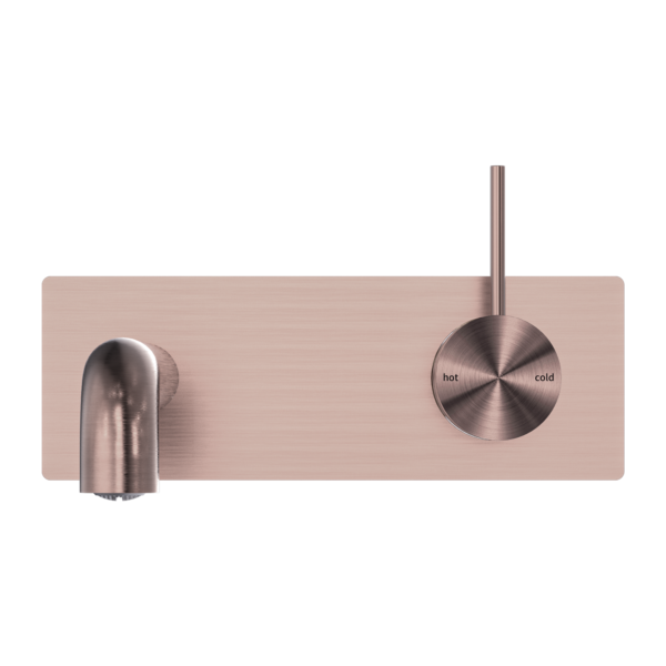 Nero Mecca Wall Basin Mixer Handle Up | Brushed Bronze |