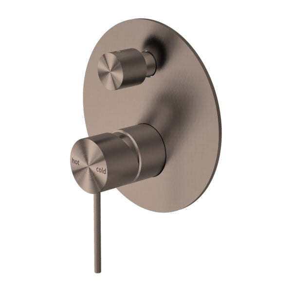 Nero Mecca Shower Mixer With Diverter | Brushed Bronze |