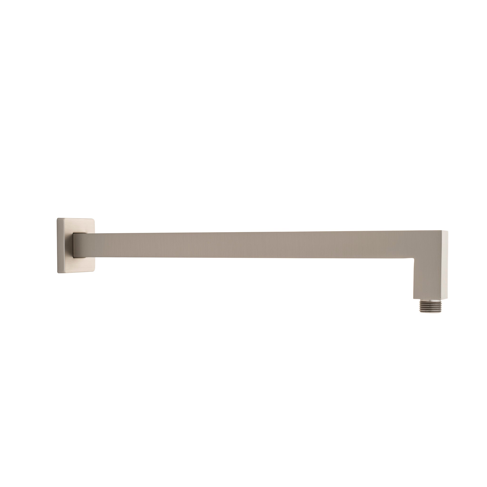 Square 400mm Shower Wall Arm, Brushed Nickel